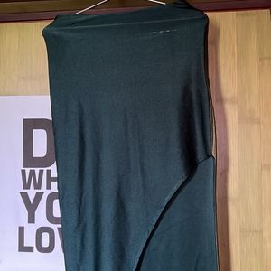 Co-ord Green Set Of Skirt & Tube Top