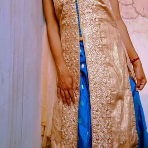 Banarsi Skirt With Patiyala Suit