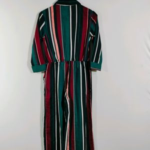 Multicolour Striped Jumpsuit (Women's)