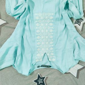 Avaasa Sky  Blue Kurti