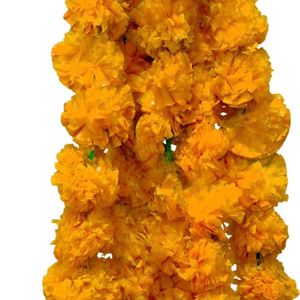 Yellow Genda Phool Artificial Marigold Flower