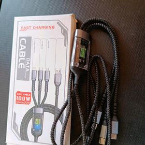 100W Ultra Fast Charging Cable 3in1