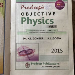 Pradeep’s objective Physics Vol 2 For NEET,2015