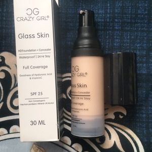 CRAZY GIRL GLASS SKIN HD FOUNDATION+CONCEALER