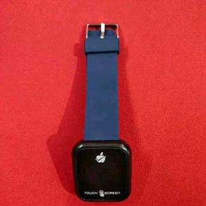 Blue Digital Watch For Unisex