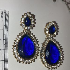 blue stone Earrings