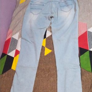 Women's Sky Blue Denim Jeans