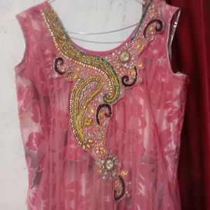 Beautiful Pink Anarkali