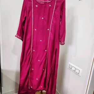 SVARCHI Rose Pink Kurta Set