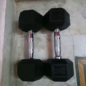 Dumbbell Rubber And Metal Premium Quality