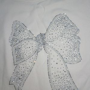 Embellished And Trendy Bow Top.