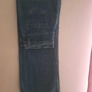 A Straight Wide Leg Women's Denims