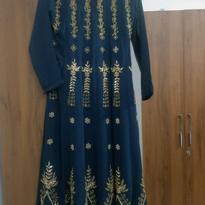 Long Kurti Style Dress With Skirt, Dupatta