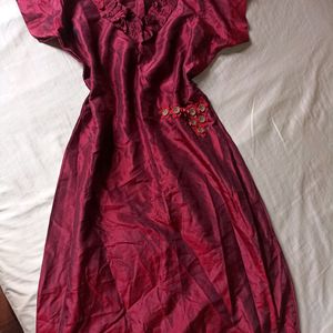 Knee Length Dress For Size -S/M