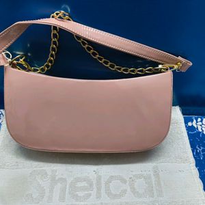 Nude Pink Sling Bag For Girls