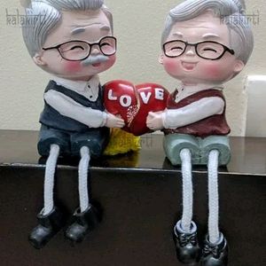 Romantic Couple leg hanging Miniature Set of 1+fre