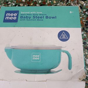 Stay Warm Baby Steel Bowl With Suction Base