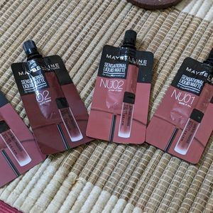 4 Nude Shades Lipstick Maybelline New