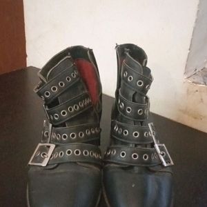 Real Leather Boots Like New Trendy Stylish Gothic