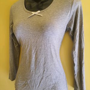 Full Sleeve Grey Top