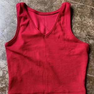 Women Ribbed Slim Fit Tank Top