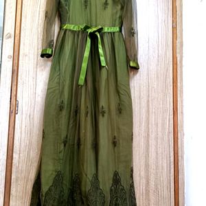 Embroidery Long Dress