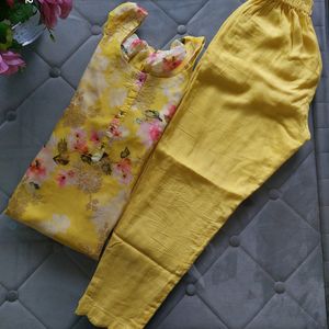 Beautiful Yellow Suit With Pant