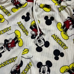 White Mickey Mouse Cord Set