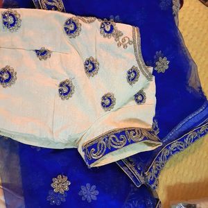 mirror gota work lehenga