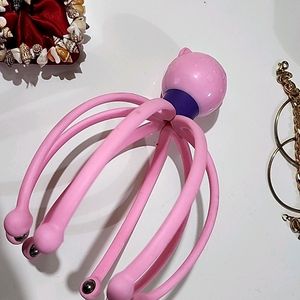 Pink Head Massager Octopus Scalp Pain Relief