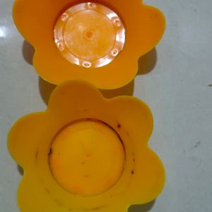 Flower Shape Plastic Bowls