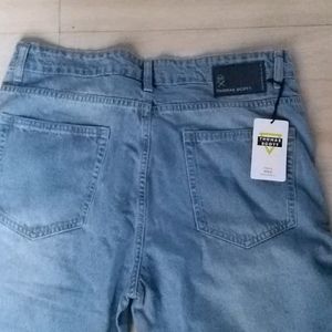 Mens Straight Leg Light Blue Jeans