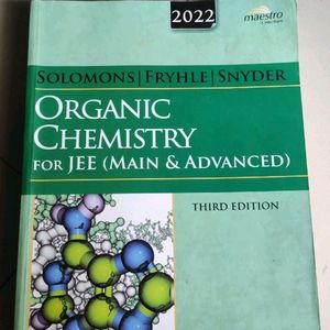 Solomon Fryhle Synder Organic Chemistry For JEE