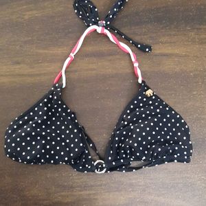 On The Dot Triangle Bikini Top