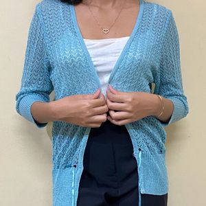 Crochet Knit Shrug💙