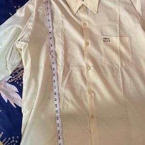 Mens Shirt Light Yellow Colour . brand Size 40