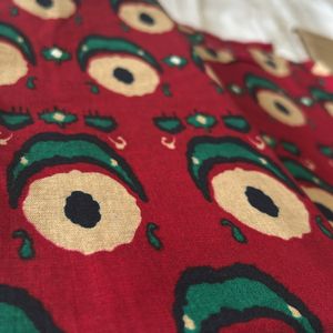 Maroon Cotton Dress Material