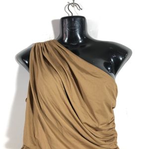 Brown One Shoulder Top(Women’s)