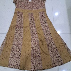 Silk Anarkali Salwar With Chudidar