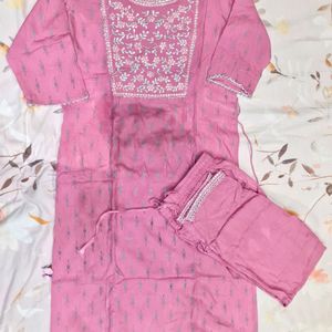 Pink kurta set WITH PANT