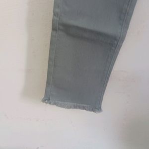 Grey Color Jeans/ Trouser For Women