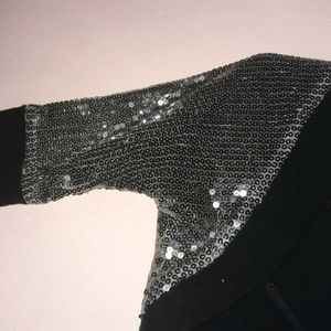 Party Wear Glittery Crop Koti