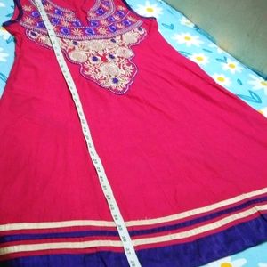 Brand New Cotton Rose Embroidery Kurti