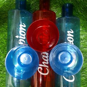 Plastic Bottles Pack Of 3