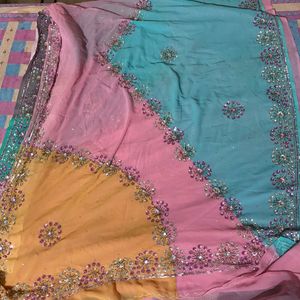 Multicoloured Saree