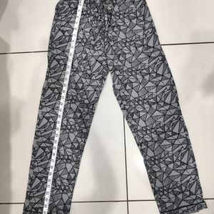 Grey Geometric Pajama Pants