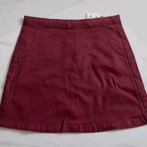 Maroon Skirt