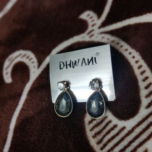 Black Stone Earrings