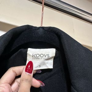 Koovs Black Coat