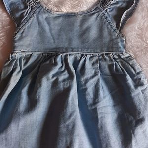 Denim Frock For Girls